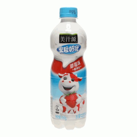 美汁源果粒奶优草莓味水果牛奶饮料